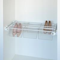 Plus - Shoe rack 6V - white - white - transparent polycarbonate 1